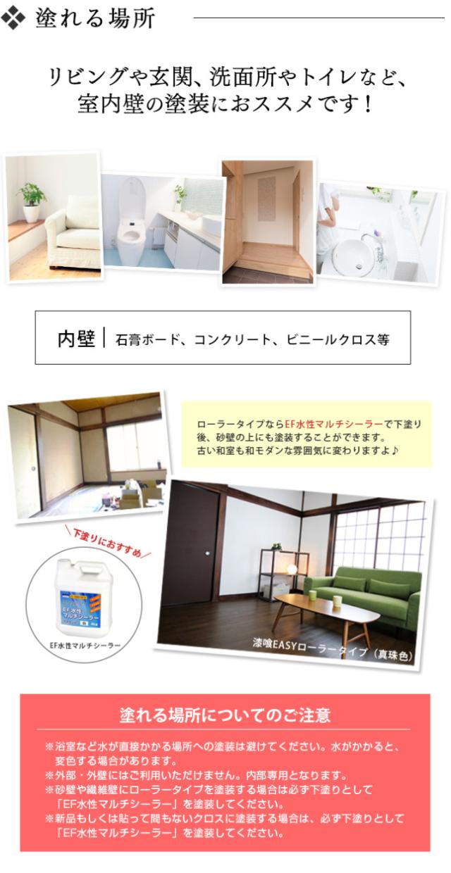 EF漆喰EASYの塗れる場所