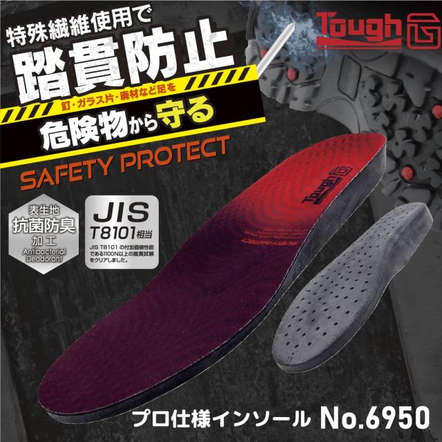セーフティプロテクトインソールNo.6950 踏抜き事故を防止し安全性を高めます