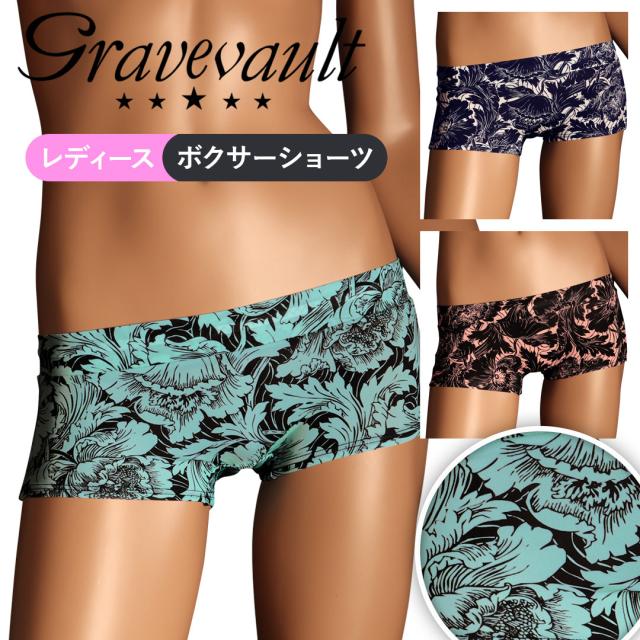 FLOWER レディース ボクサーショーツ