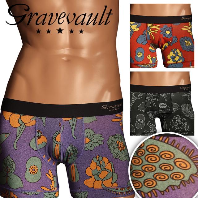 EMBRO FLOWER メンズ ショート ボクサーパンツ