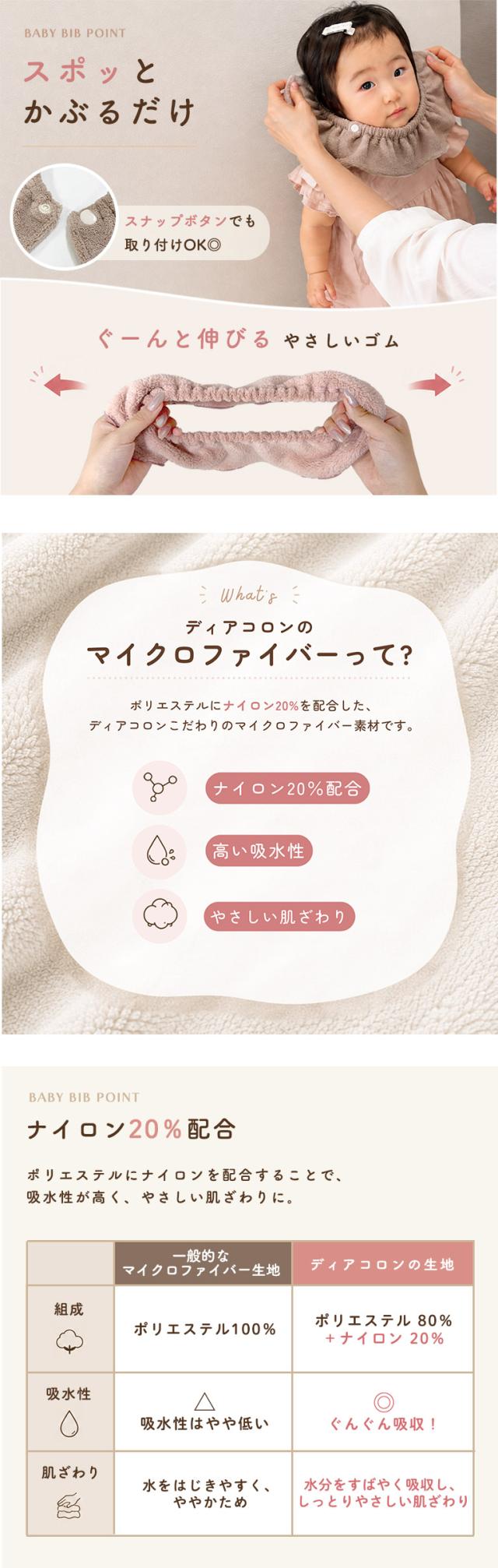 つけ襟スタイ ベビースタイ よだれかけ 360°