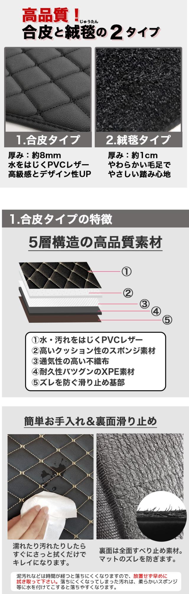 アルファード フロアマット ２列目用  30系 40系 ヴェルファイアア