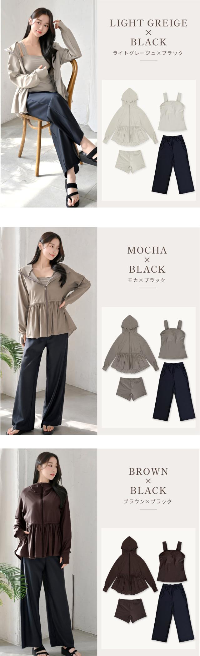日焼け止め UVカット ラッシュガード 水着 4点セット レディース ショートパンツ タンクトップ 体型カバー