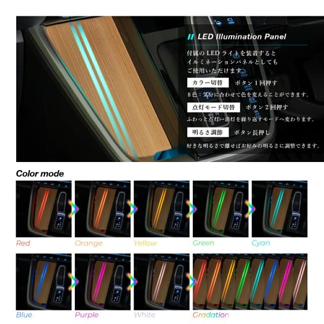 ノアヴォクシー90系Amorph天竜ひのきシフトサイドウッドパネル