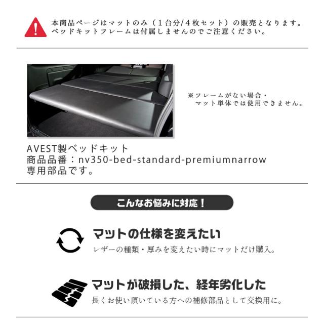 補修部品ベッドキットマット/ハイエース200系/レジアスエース200系