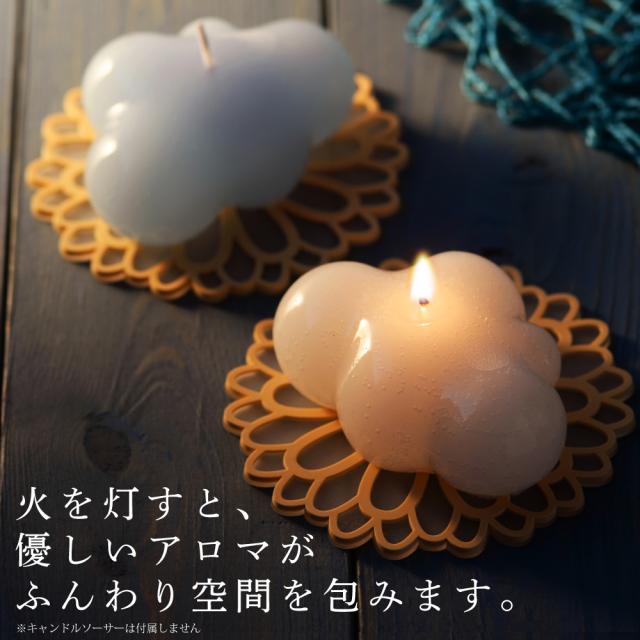 キャンドル ギフト 景品 火を灯した様子