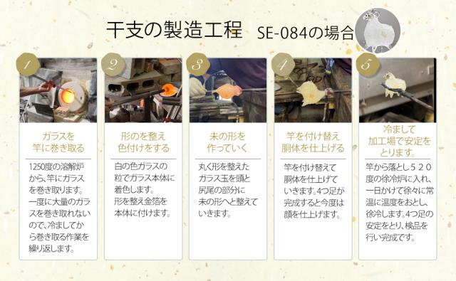 ガラス工房粋工房 干支 未 ひつじ 羊