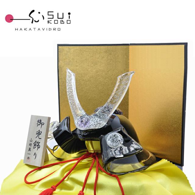 博多びーどろ粋工房楽天市場店 ガラスの武将兜 GK-06KU