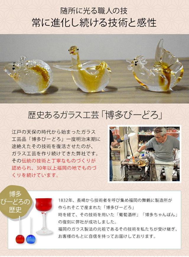 博多びーどろ粋工房楽天市場店 ミニ干支