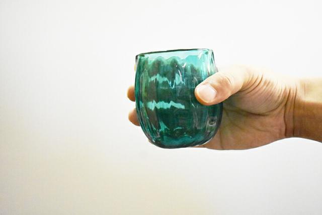 博多びーどろ粋工房楽天市場店 大島翡翠 タンブラー 森田 菜生作