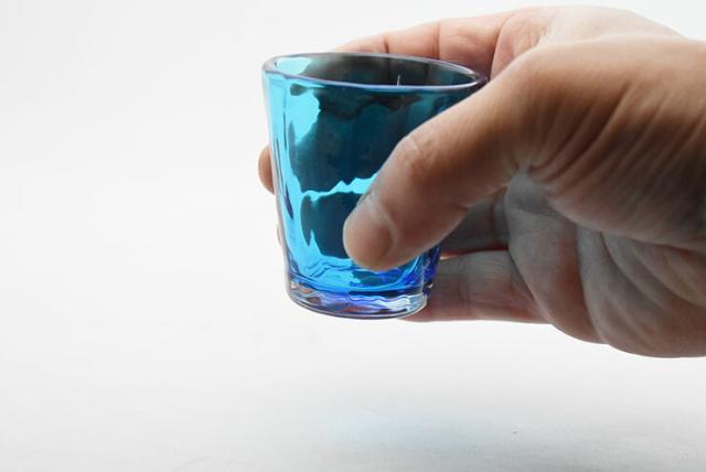 博多びーどろ粋工房楽天市場店 金の岬天色 酒杯 森田 菜生作