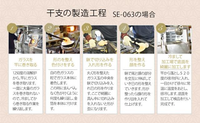 博多びーどろ粋工房楽天市場店　干支　巳　えと　み