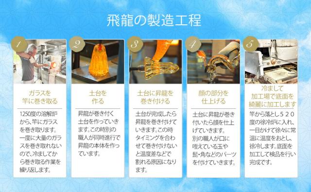 博多びーどろ粋工房楽天市場店 ガラスの飛龍 10