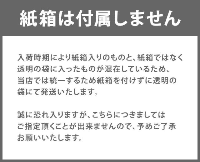 紙箱は付属しません