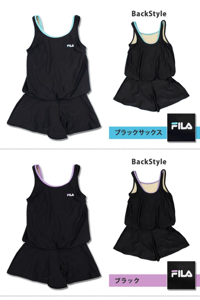 フィラ スクール水着 女の子 水泳 ブラウジングワンピース