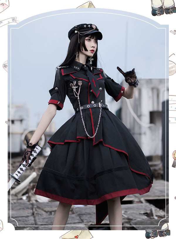 Lolita系 ロリータ 軍服 ワンピース ゴスロリ セーラー服 ロリ 制服