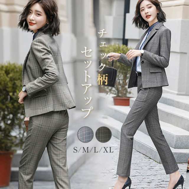 韓国 ファッション レディース セットアップ パンツスーツ ワイド