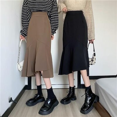 春と夏新入荷マーメイドスカートロングスカート韓国ファッションニット