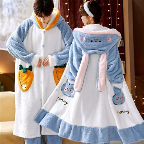 ペア パジャマ 冬 もこもこ セット.jpg