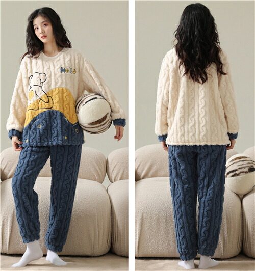 ペア パジャマ 冬 もこもこ 可愛い.jpg