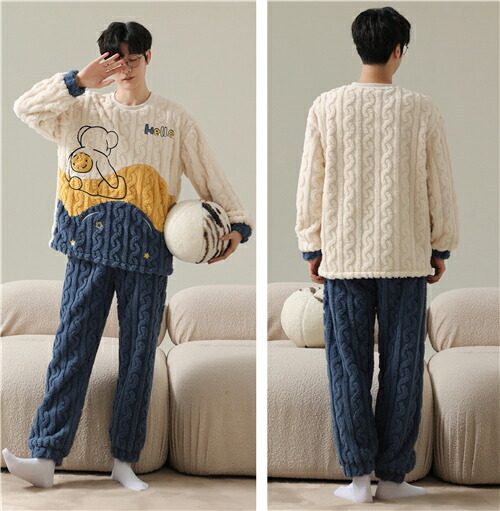 ペア パジャマ 冬 もこもこ レディース.jpg