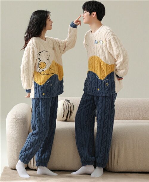 ペア パジャマ 冬 もこもこ レディース (1).jpg