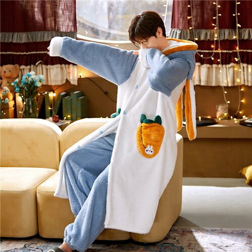 ペア パジャマ 冬 もこもこ ルームウェア.jpg