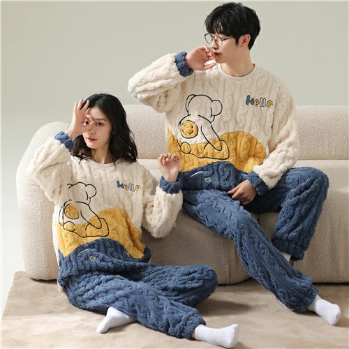 ペア パジャマ 冬 もこもこ セット.jpg