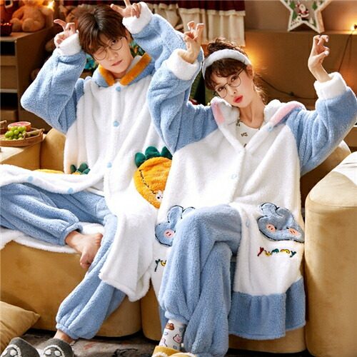 ペア パジャマ 冬 もこもこ レディース.jpg