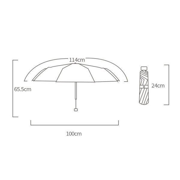 折りたたみ傘 レディース 日傘 雨傘 晴雨兼用傘 折り畳み プリント 3