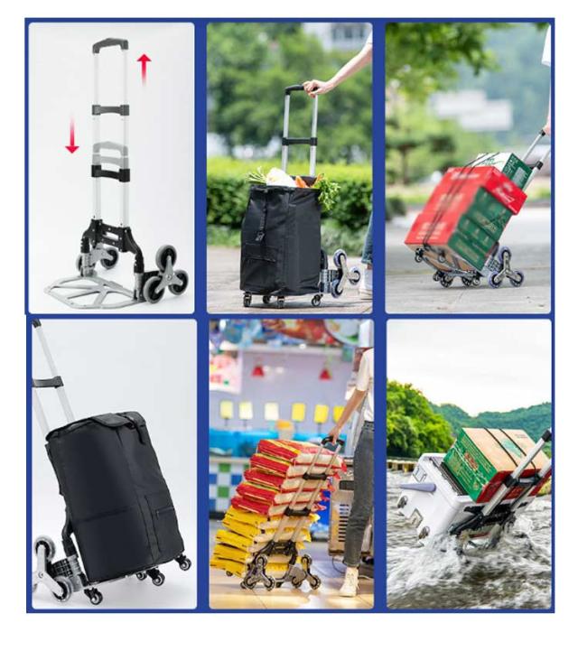 キャリーカート 折りたたみ ハンドトラック 3輪 ツールカート 段差解消