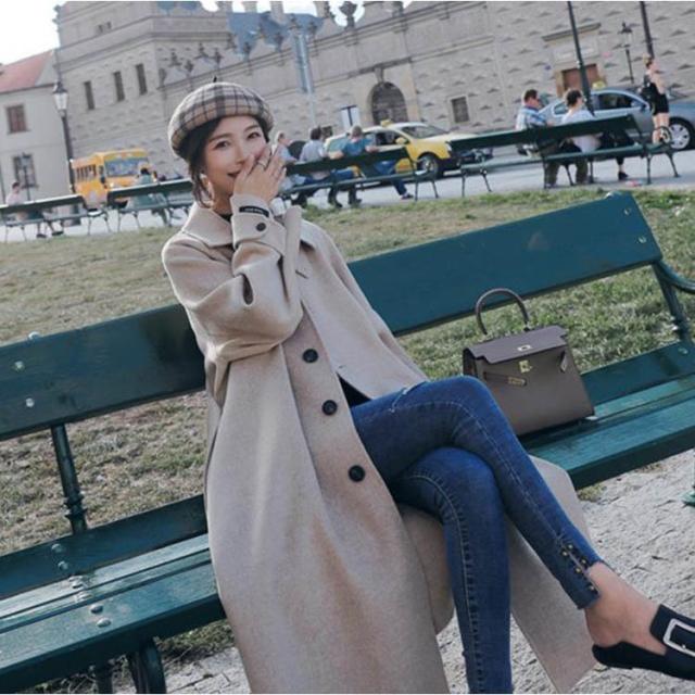 チェスターコート レディース ロング丈 ロングコート 秋 冬 ラシャ