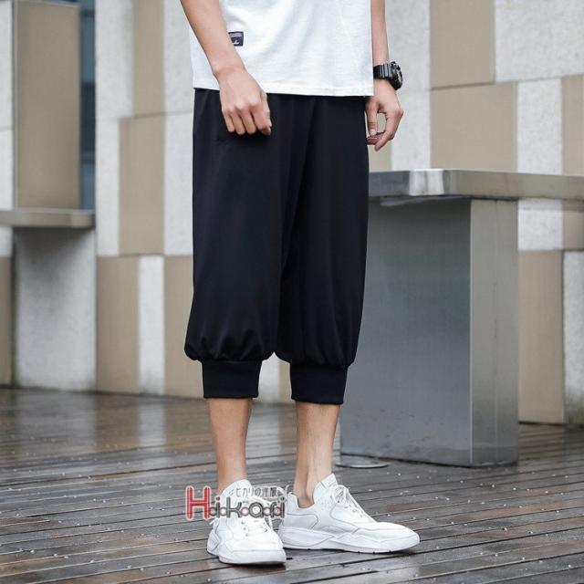 タグ有 JULIUS サルエルクロップドイージーパンツ サイズ2 BLACK Julius クロップド サルエルトラックパンツ | ブラック