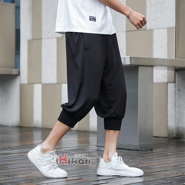 タグ有 JULIUS サルエルクロップドイージーパンツ サイズ2 BLACK JULIUS ユリウス - メンズ サルエルパンツ -FASCINATE