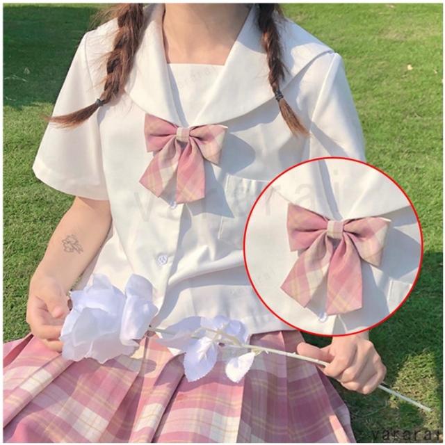 ピンク 可愛め 原宿系 学生服 チェック柄 綺麗め JK スカート 女子