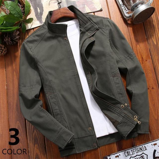 ブルゾン メンズ ミリタリー アウター ジャンパー 秋服 スタンドカラー 作業服 メンズアウター 大きいサイズ 30代 40代 50代ファッション ブルゾン メンズ ジャケット ミリタリージャケット アウター