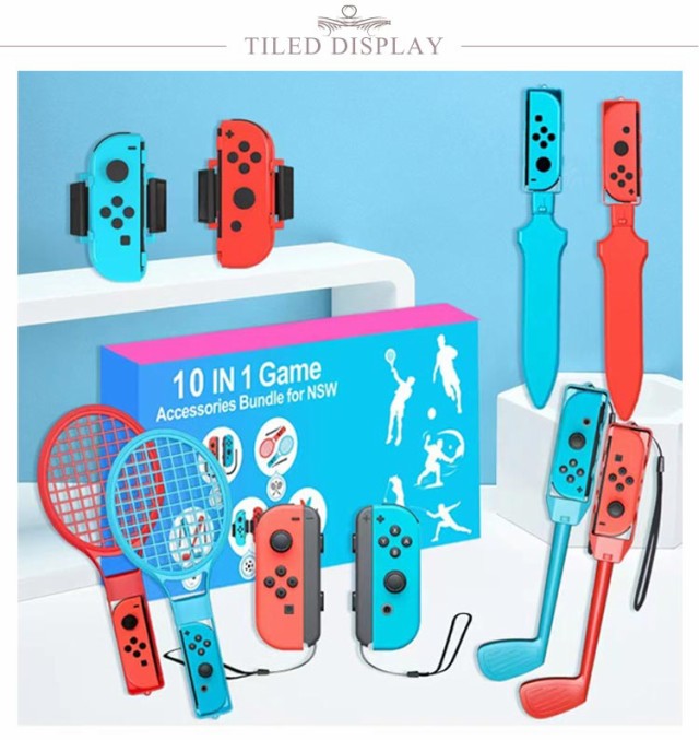 10 in 1セット】Switch Sports ゲーム用 アクセサリーセット