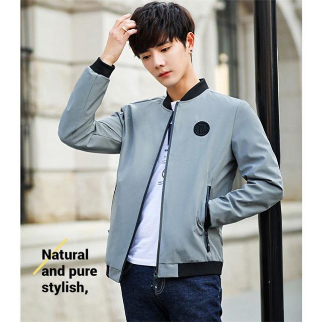 ジャケット スタジャン コート メンズ デニム春服 ブルゾン デニム 長袖 無地 シンプル ゆったり 個性 ストリート系 アウター 韓国風 メンズ デニム ジャケット ブルゾン Gジャン コート ボタン