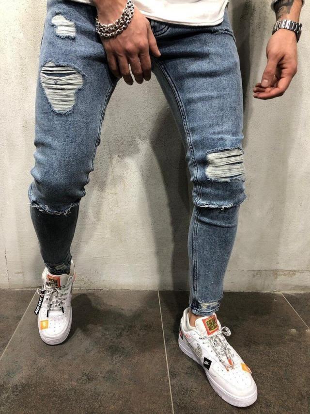 【SWG/SWAGGER】パッチワークデザイン ダメージスキニーパンツ 34 SWG/SWAGGER】パッチワークデザイン ダメージスキニーパンツ 34