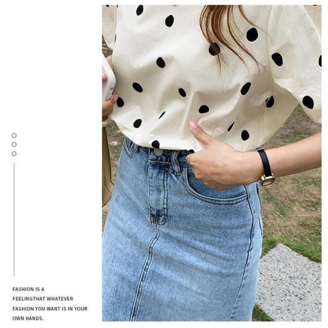 ブラウス レディース 春夏 半袖 パフスリーブ 花刺繍 シフォンブラウス 韓国chic シャツ Tシャツトップス通勤 着痩せ 新作 レディース おしゃれ ドット柄 韓国chic 半袖 パフスリーブ
