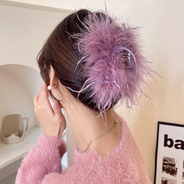 極美品　フェザー　ファー　カチューシャ QOOZAセレクト / ファーカチューシャ（582205） - QOOZA