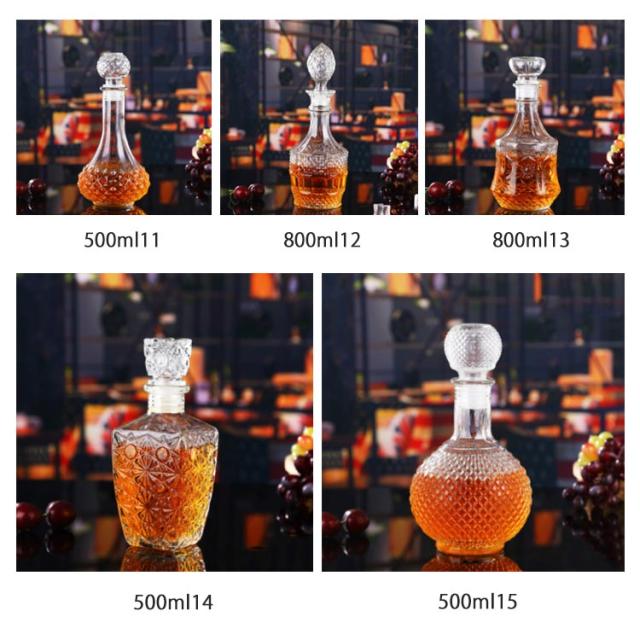 デカンタ アルコール用デキャンター ストッパー付き ウイスキー