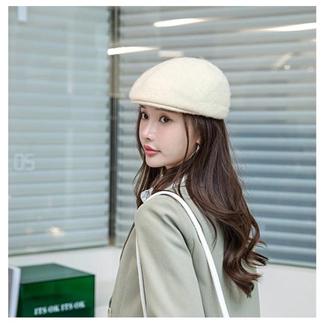 専用　2点 レディース 秋 冬 ウール ハンチング帽 おしゃれ ベレー 帽 無地