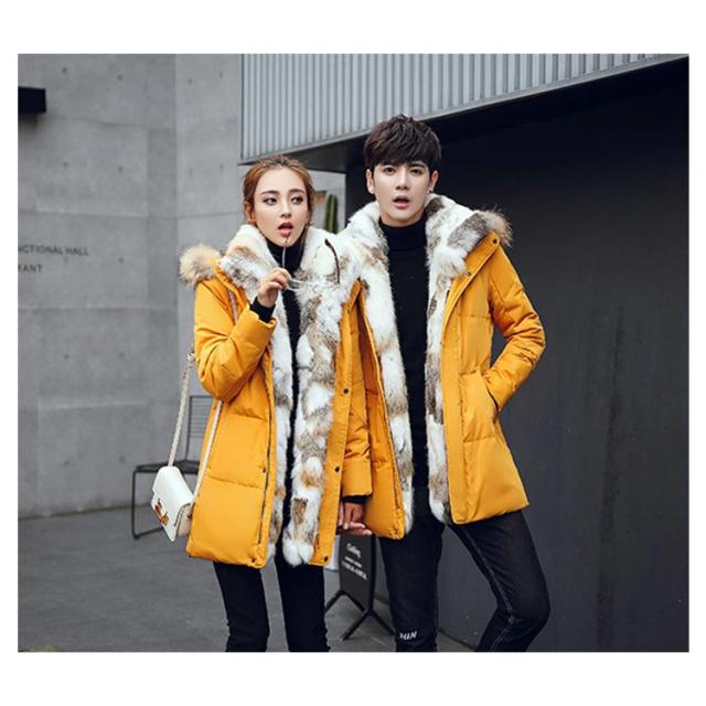 メンズ 極暖 フード付き ファー襟 裏ボア レディース ダウンジャケット