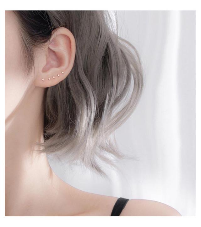 2個セット hatchet l work silver925 ピアス 超極小 シルバー925 Silver925 ピアス 極小 仕事用 ミニ