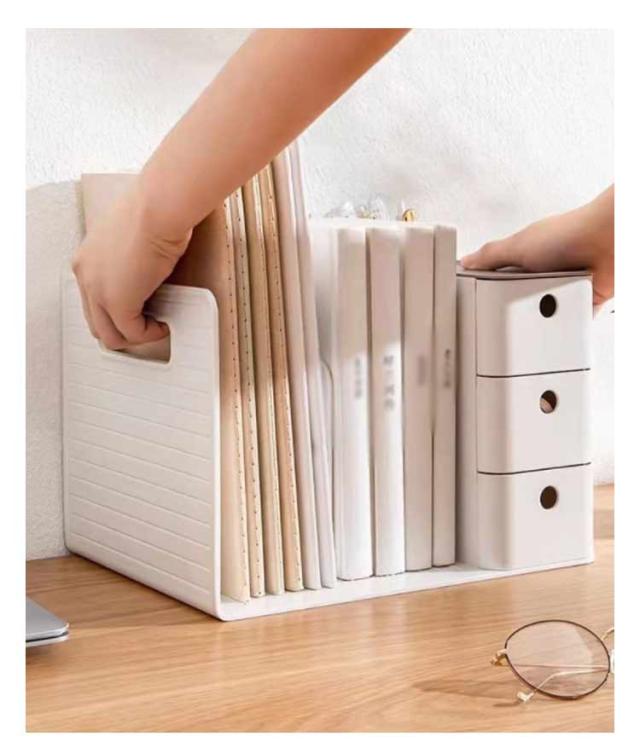 ブックスタンド 本棚 引き出し付き 絵本 収納ボックス ペン立て付