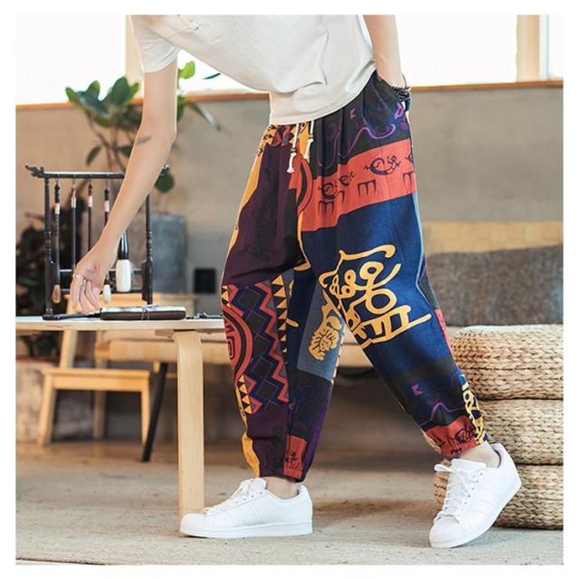 monks/ nop de nod ⿻ リネン 7分丈 サルエルパンツ 夏 monks/ nop de nod ⿻ リネン 7分丈 サルエルパンツ 夏 monks
