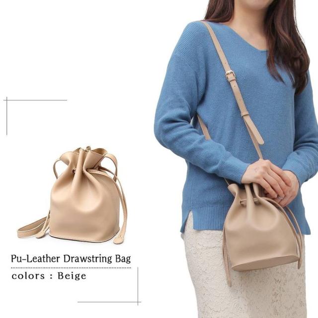 A.M.S. 巾着バッグ ショルダーバッグ 2way レディース 斜めがけ ブランド バッグ コンパクト 肩掛け 黒 ブラック キャメル ベージュ A.M.S. 巾着バッグ ショルダーバッグ 2way レディース 斜めがけ