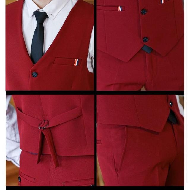 タキシードスーツ カッコイイ ロング丈 2つボタンスーツ 3ピーススーツ