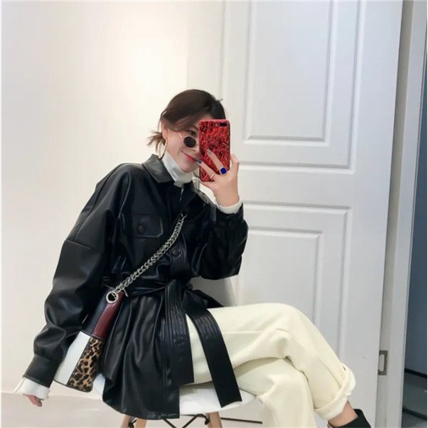 ロングコート レザーコート レディース 革ジャン ライダースジャケット